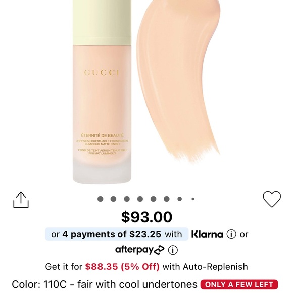 Gucci Other - Gucci Éternité De Beauté Foundation - 110C Fair